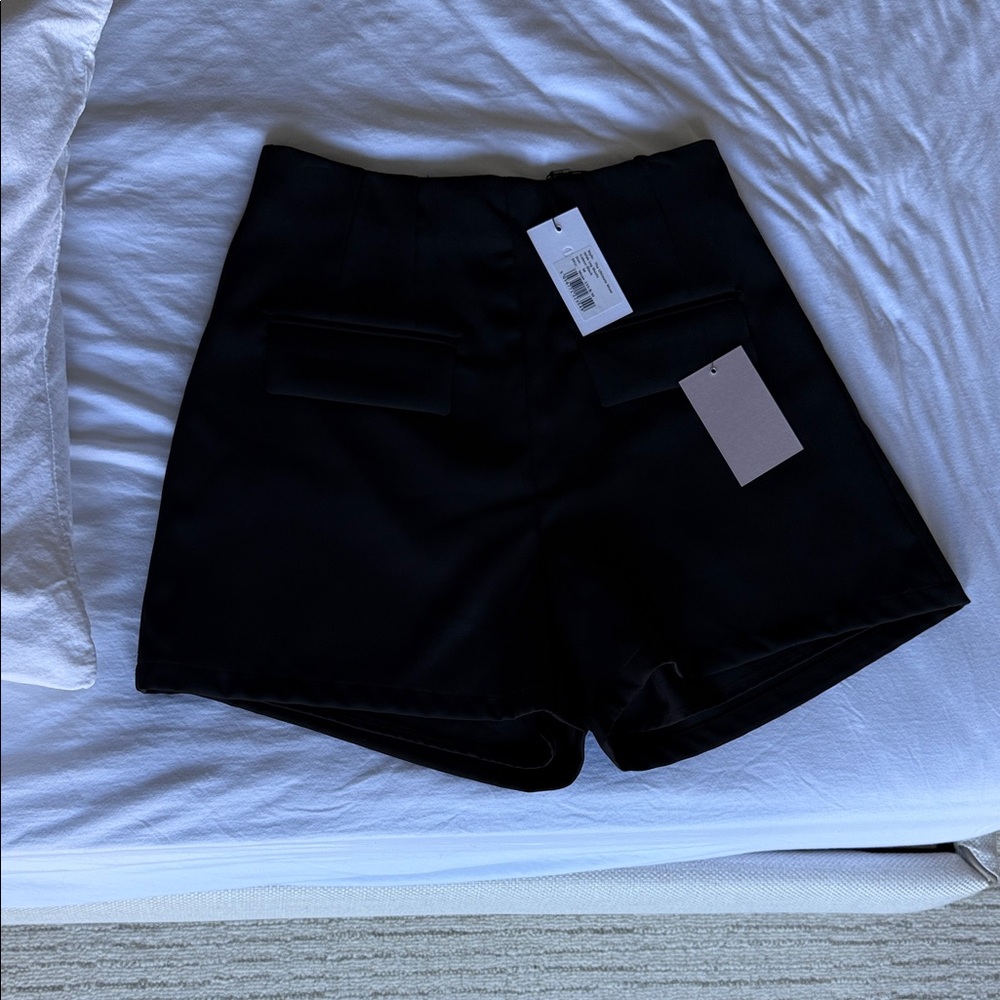 Odd Muse Black High Waist Women's Shorts - Picture 3 of 4